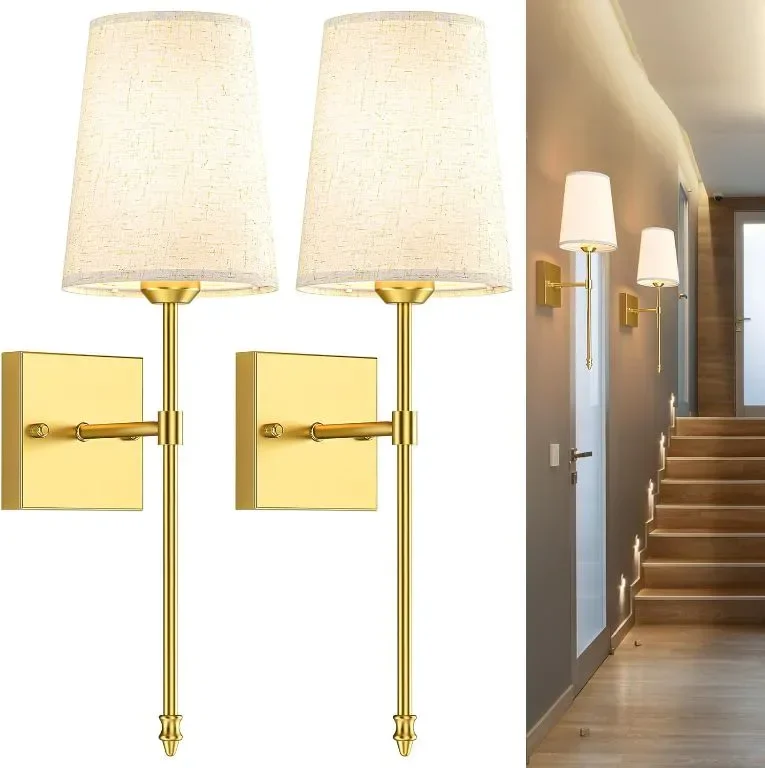 MOITA Аплик за стена RGB, 5000 mAh акумулаторен, 2 броя с дистанционно