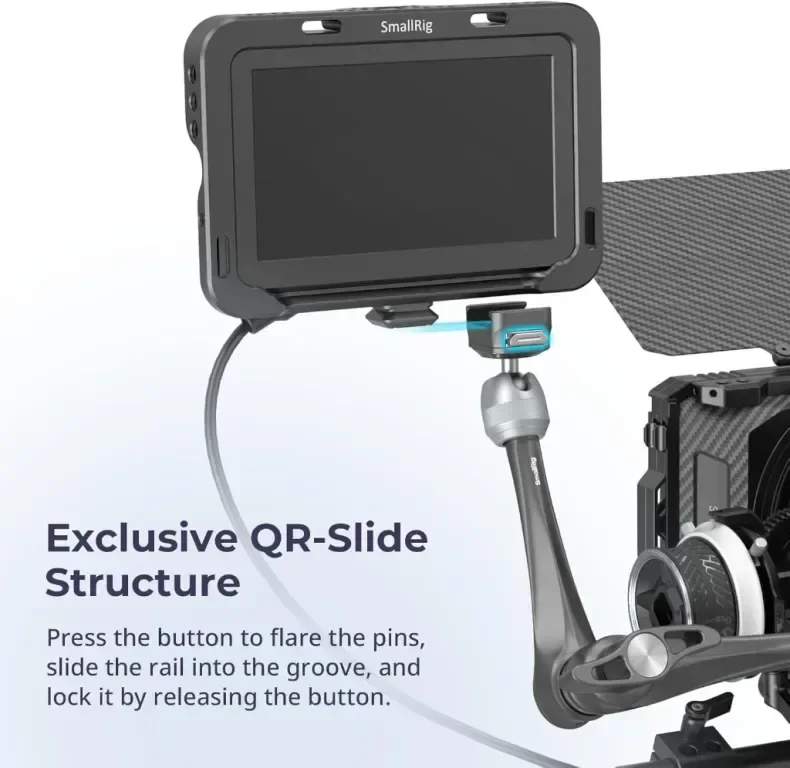 SMALLRIG 11" Magic Arm с розетка, структура за бързо освобождаване HawkLock H21, до 3 кг — снимка 2
