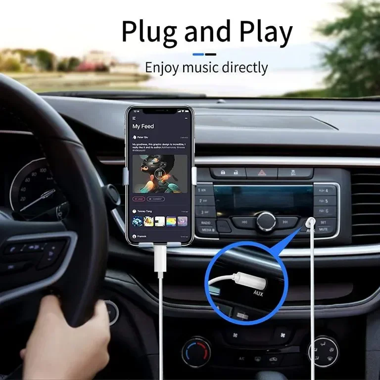 iSkey Aux кабел за iPhone, Lightning към 3.5mm Aux, 1 метър — снимка 4