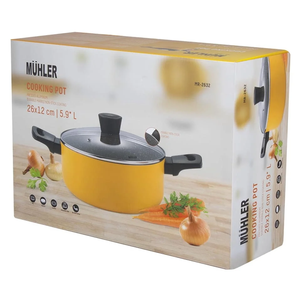 Тенджера Muhler Ida MR-2632 26x12cm, 5.9L — снимка 6