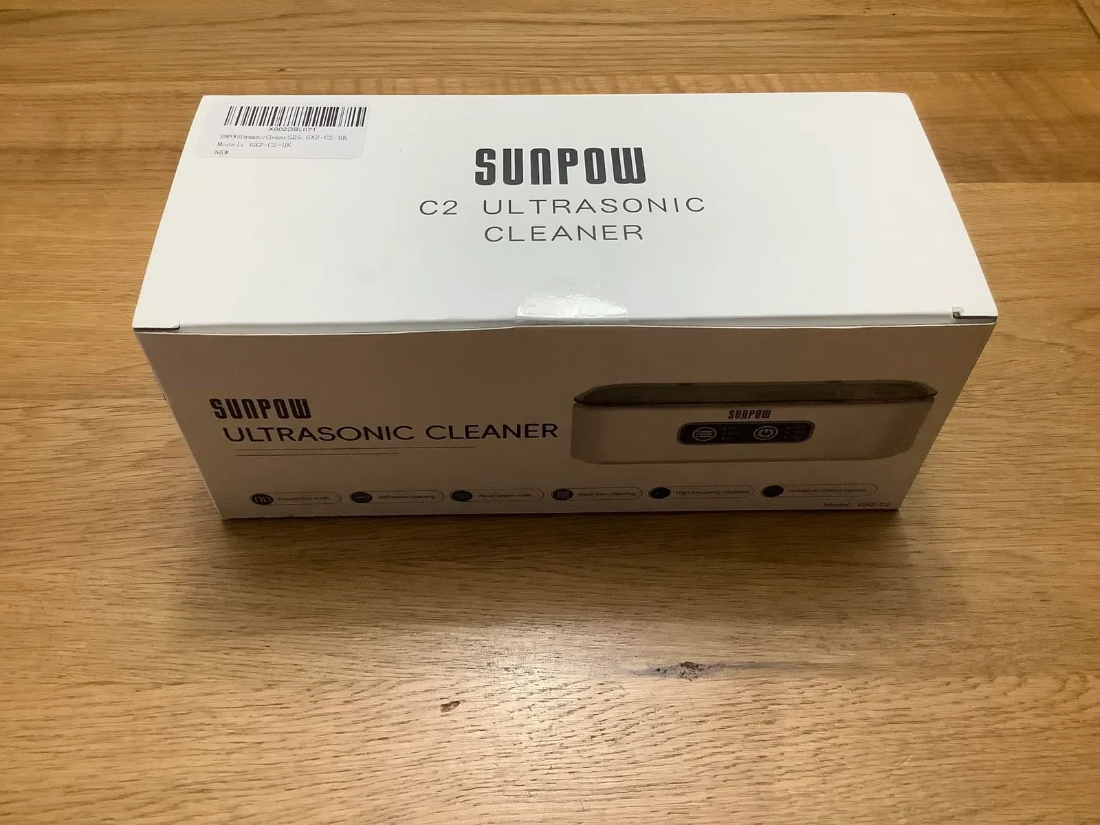 SUNPOW C2 ултразвукова почистваща машина (двучестотна 45 kHz) за бижута и очила — снимка 5