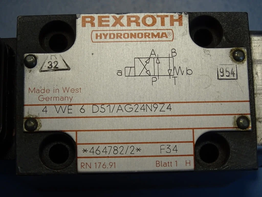 Хидравличен разпределител Rexroth 4WE6D51/AG24N9Z4 operated directional control valve — снимка 3