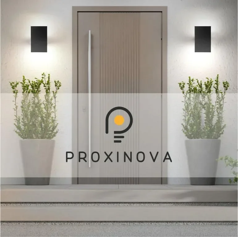 Proxinova Outdoor XL соларна LED стенна лампа, двойна светлина с 8 светодиода, сензор за здрач, 2 бр — снимка 7