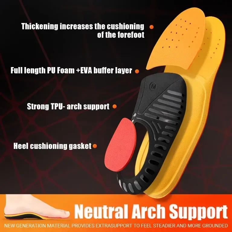TOPSOLE Ортопедични Стелки, Подпомагащи Плантарния Фасциит, 35-36 — снимка 2