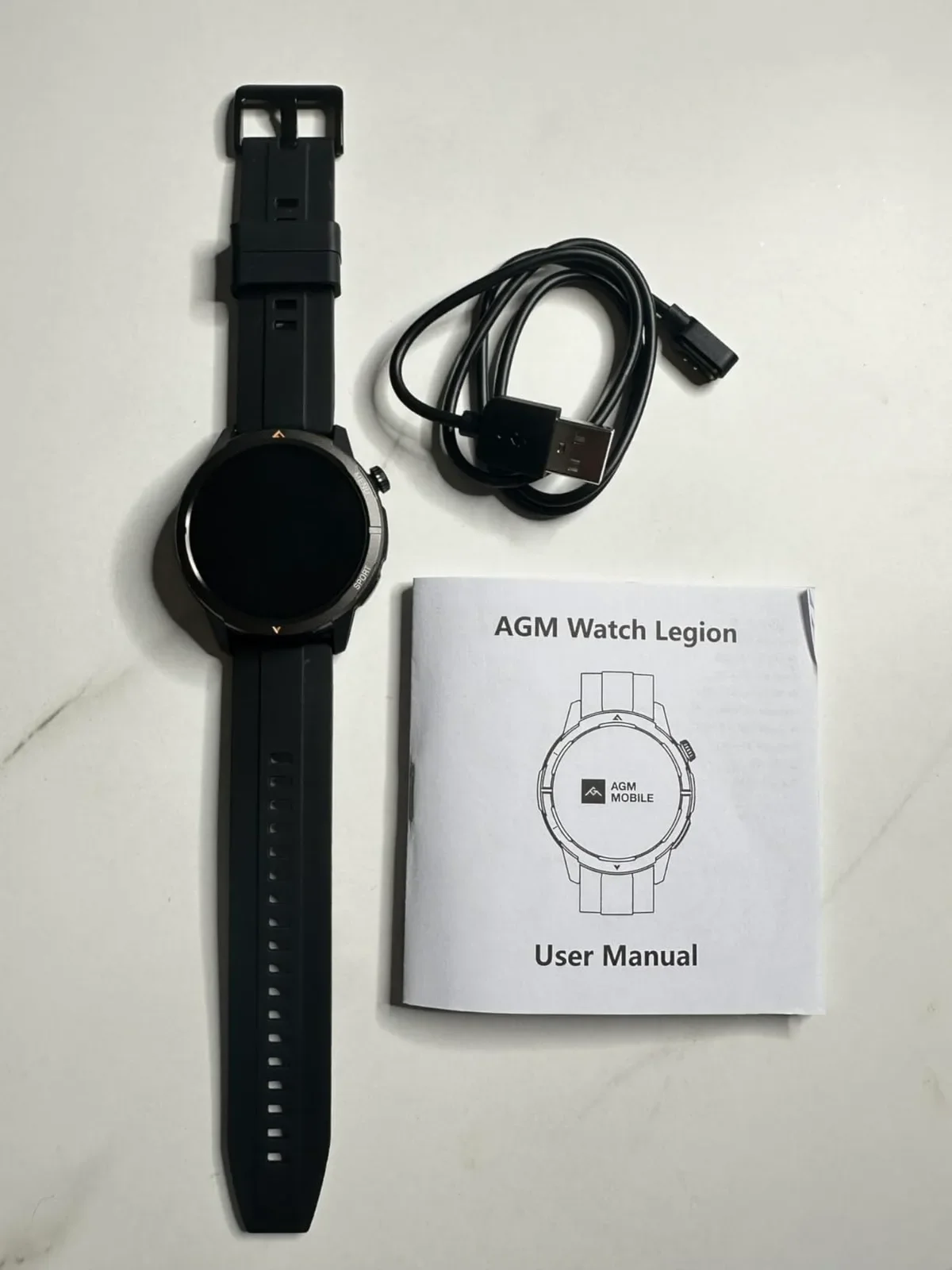 AGM Watch Legion смарт часовник с Bluetooth разговори и GPS (AMOLED 1.43") — снимка 3