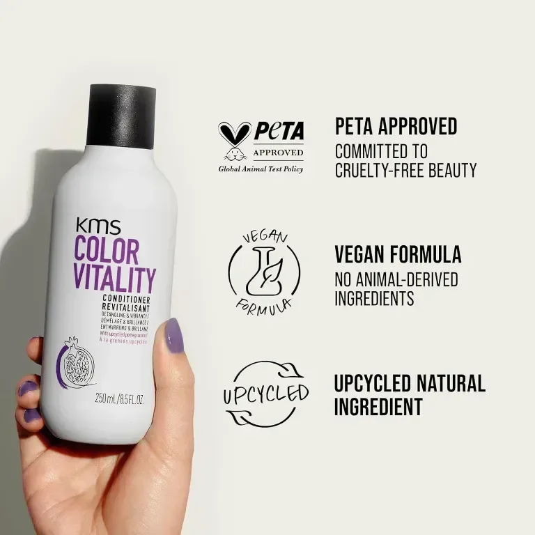 KMS ColorVitality балсам за боядисана коса, 750 мл, защита на цвета, блясък, хидратация — снимка 3