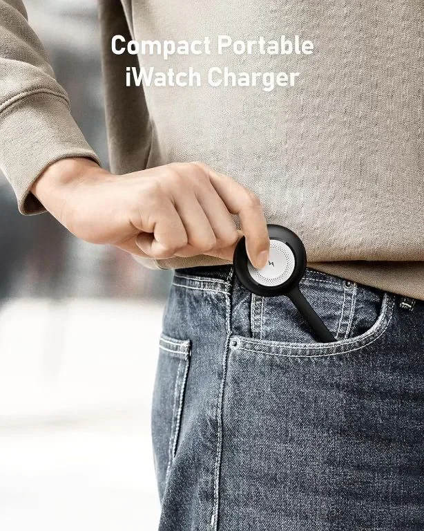 WeeFacny Преносимо зарядно за Apple Watch 1200mAh, безжично — снимка 7