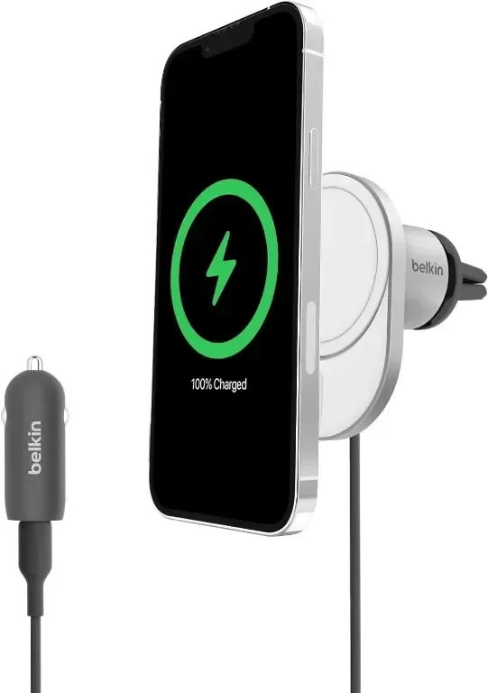 Belkin BoostCharge Pro Магнитно безжично зарядно за кола с Qi2 15W