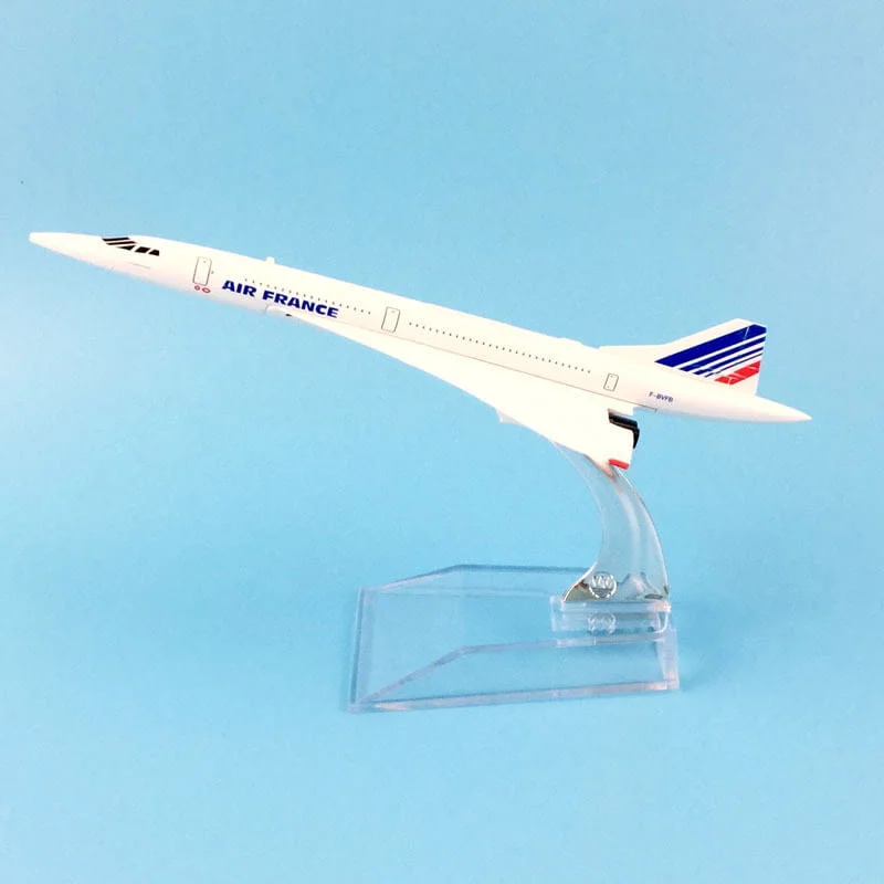 Конкорд самолет модел макет метален Air France полет небе класа първа скоростен самолетче самолиети