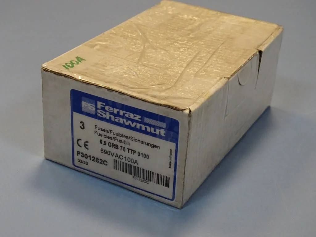 Предпазител Ferraz Shawmut Protistor F301282 Fuses 6.9GRB70TTF0100 100A 690VAC — снимка 5