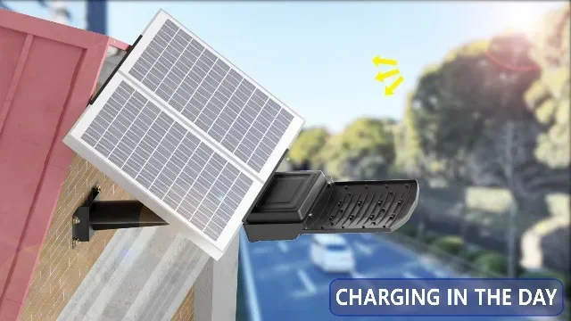 Соларна LED лампа Gefolly SL-15000W с датчик за движение — снимка 2