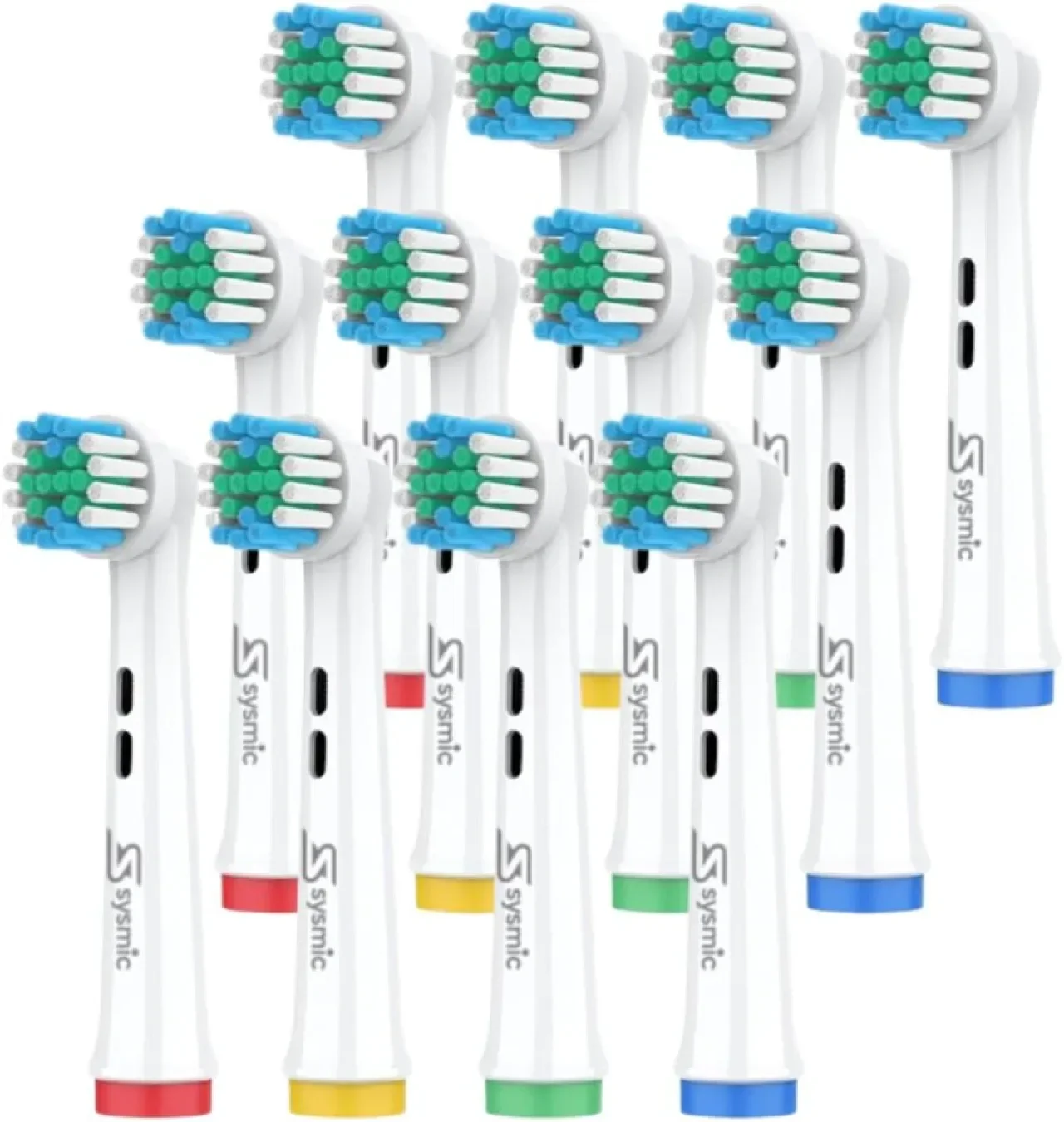 12 броя резервни накрайници за електрическа четка за зъби Oral B, 3 защитни калъфа
