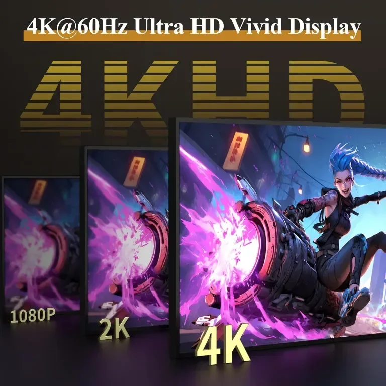 Minthouz USB C хъб, 5 в 1 многопортов адаптер, USB C към HDMI с 4K@60Hz, 140W PD, 2 Type-A&1*Type-С — снимка 5