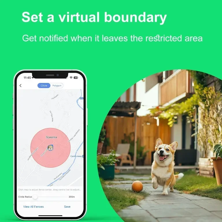 GPS тракер за кучета, Проследяване на местоположението в реално време, Работи с абонамент — снимка 2