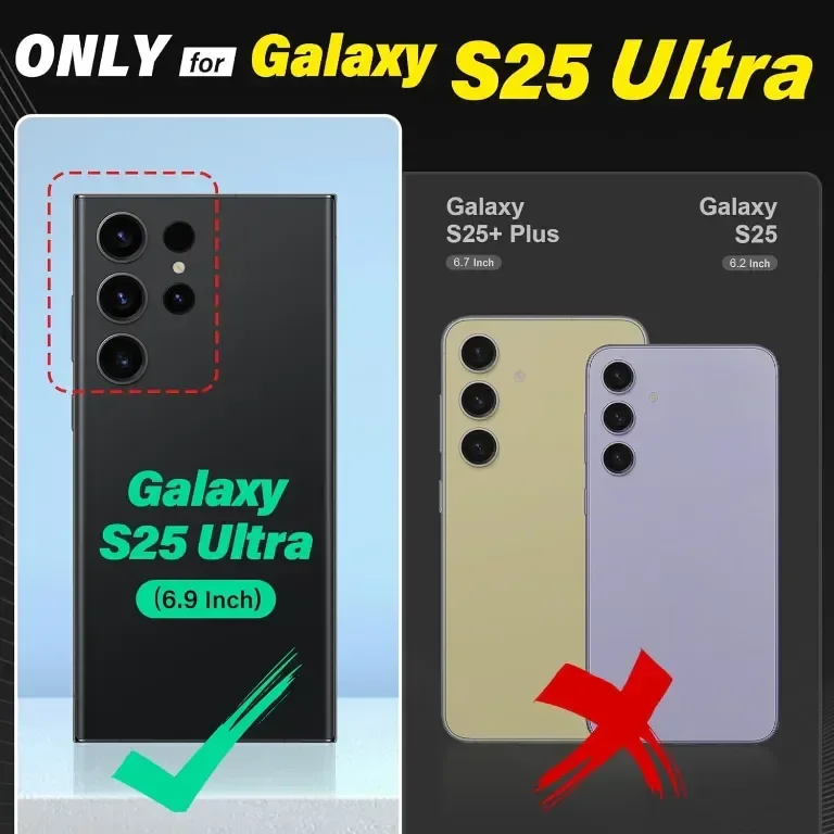 Калъф TUCCH Wallet за Galaxy S25 Ultra (6,9") 2025 5G, 2 в 1 отделящ се фолио калъф, каишка за китка — снимка 2
