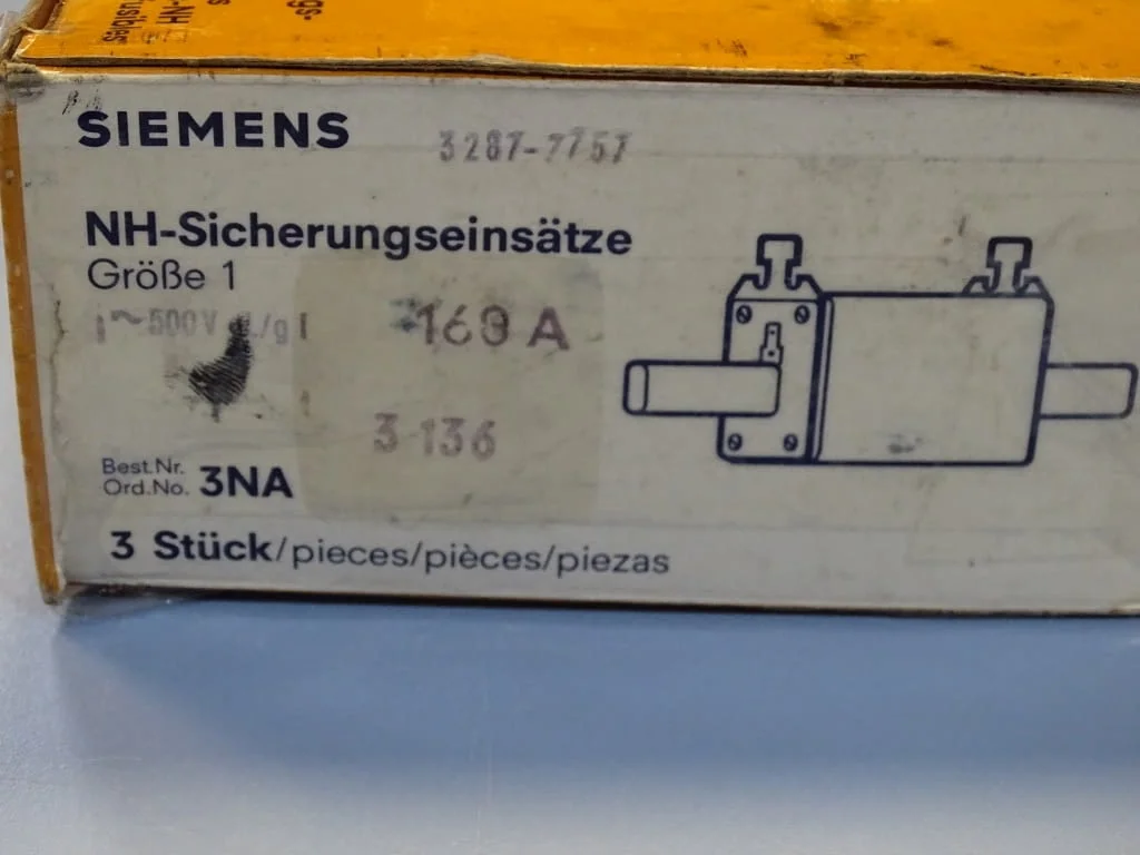 Предпазител Siemens 3NA3136 HRC-Fuse160A 500VAC — снимка 9