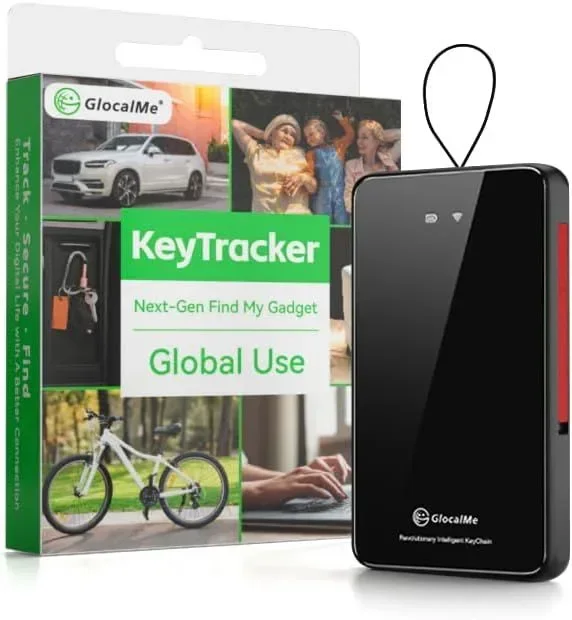 GlocalMe KeyTracker Глобален GPS тракер, Осигурява спешна мрежова връзка
