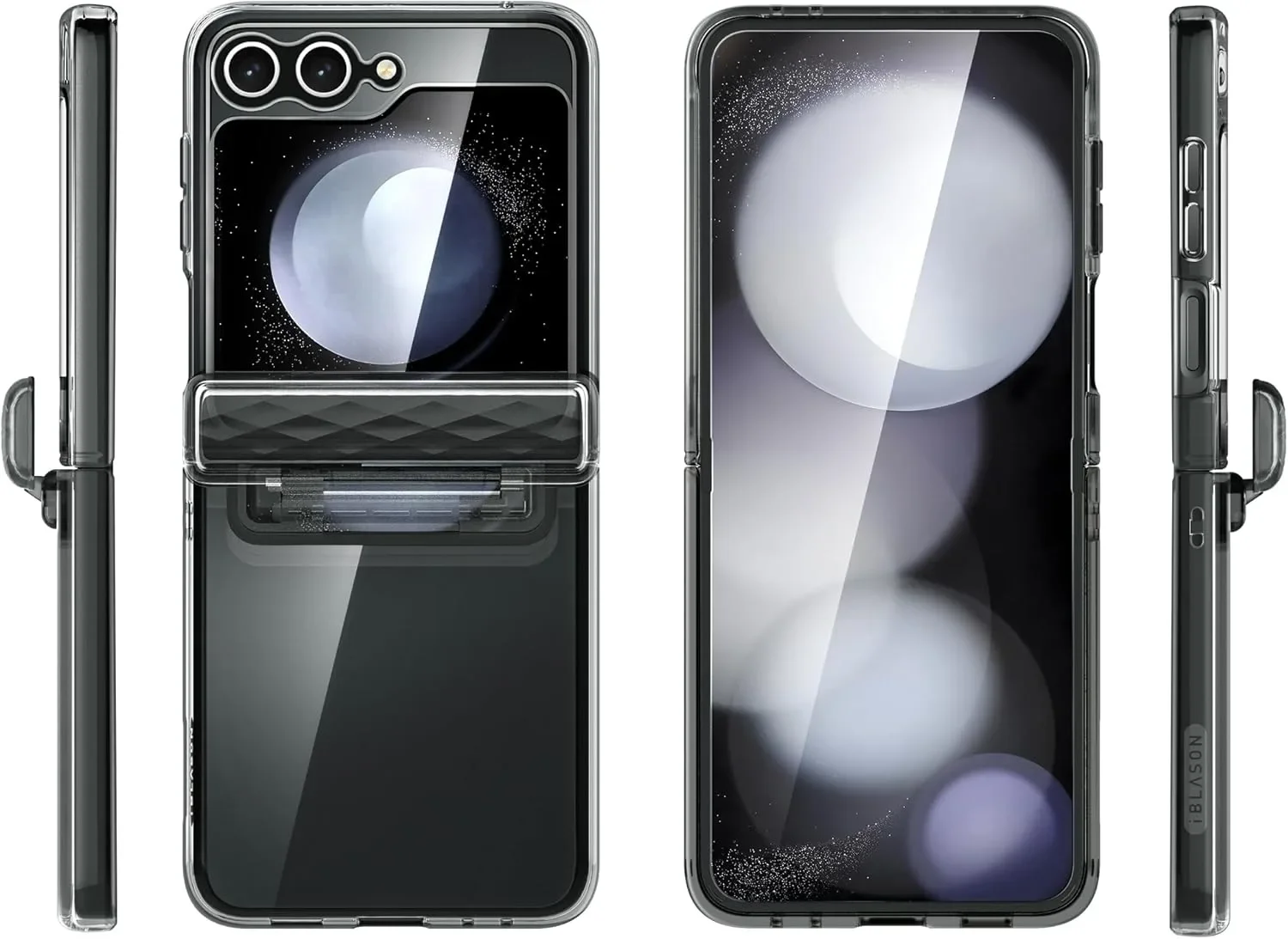 i-Blason Cosmo калъф (карбон/TPU) за Samsung Galaxy Z Flip 6 / Z Flip 5, с 3-слойна защита — снимка 8