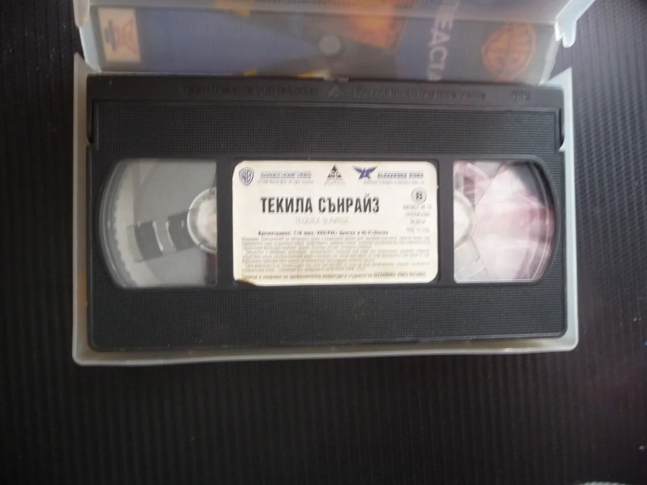 Текила сънрайз VHS филм Мел Гибсън Мишел Пфайфър Кърт Ръсел криминален наркотици Мексиканец хубав — снимка 2