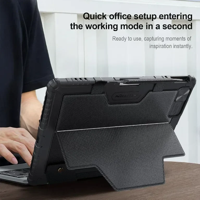 Калъф с клавиатура Nillkin Carry Go за iPad Pro 13 инча (M4) с дръжка — снимка 8