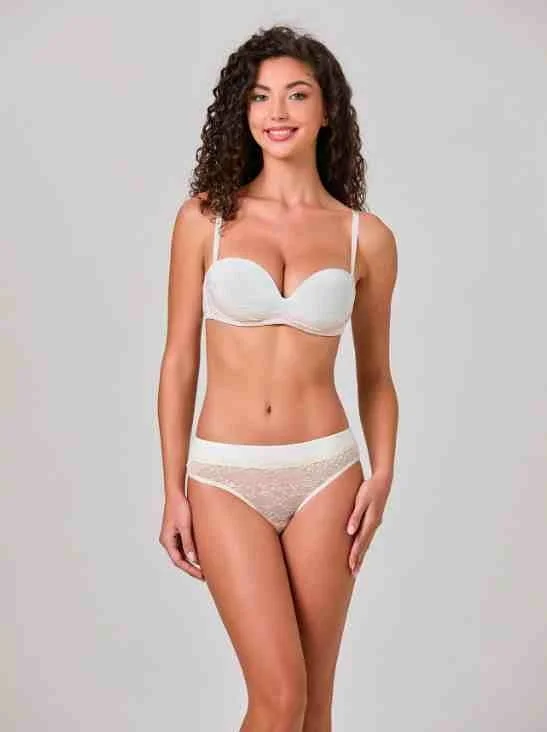 Jadea S, M, L, XL сини, шампанско италиански памучни слипове дантелена бикина женски бикини Жадея — снимка 6