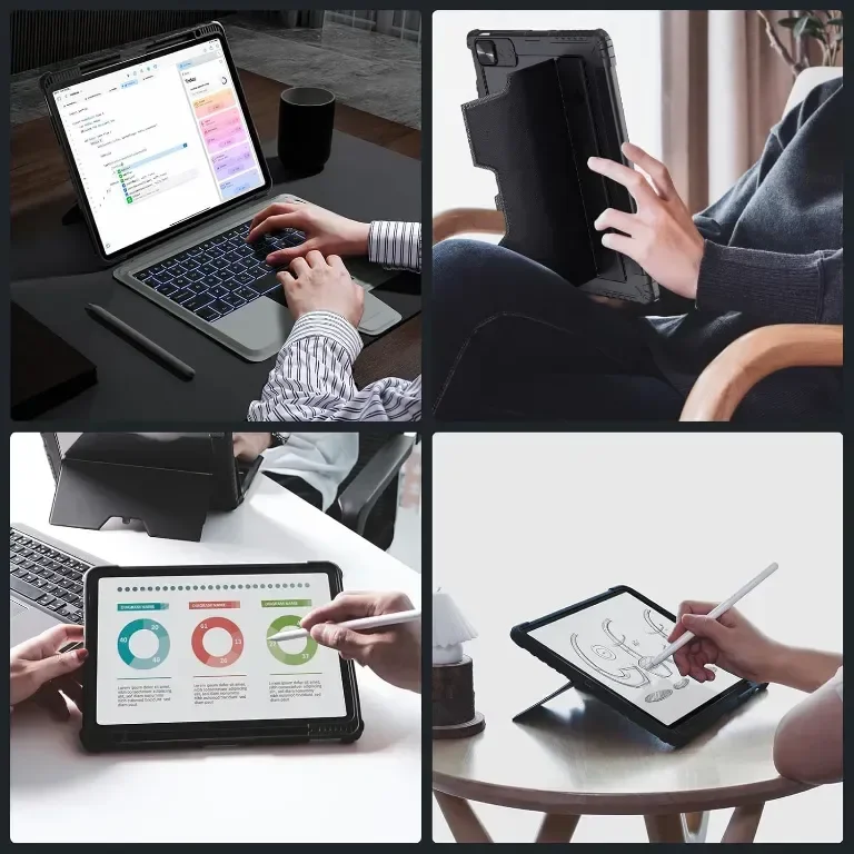 Калъф с клавиатура Nillkin за iPad Air 13 инча M2 2024, iPad Pro 12.9 — снимка 4