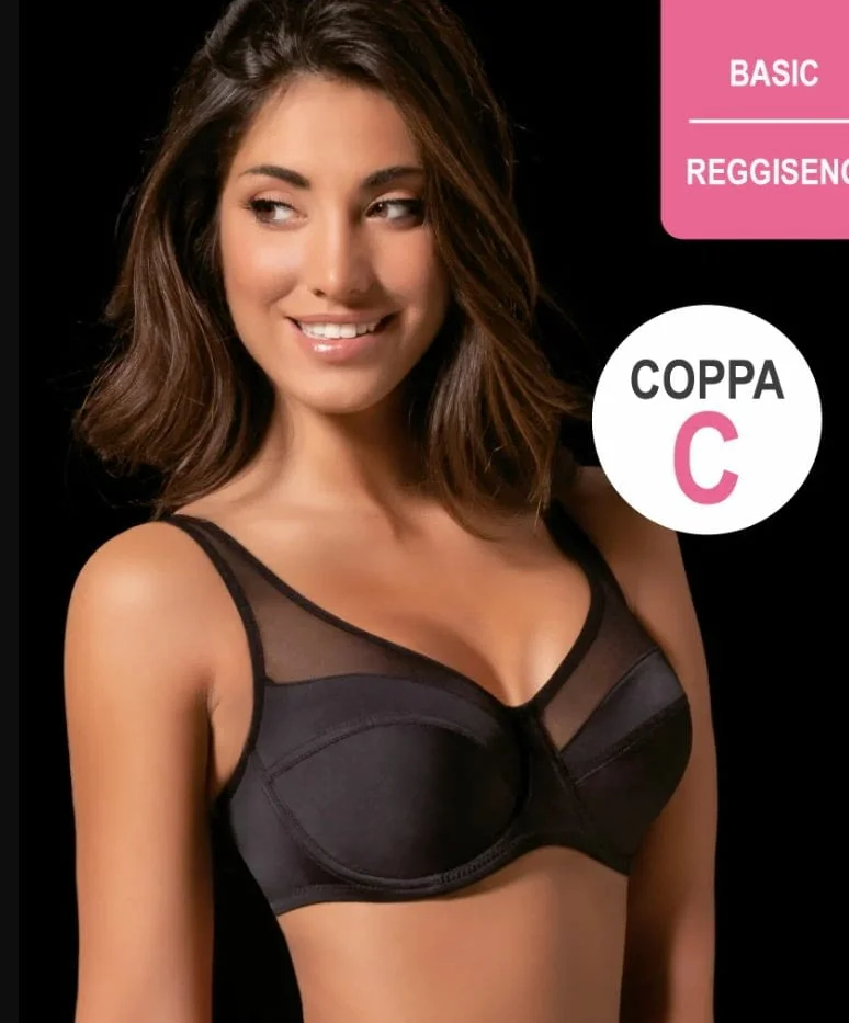 Love and bra 75C, 80C, 85C, 90C, 95C италиански черни сутиени меки чашки с банели сутиени без подплата