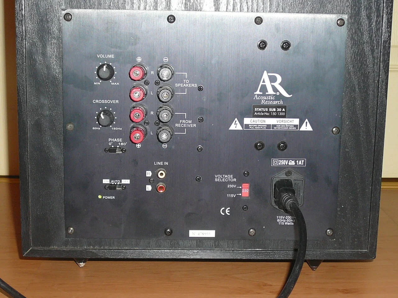 Acoustic research sub 30 a — снимка 9