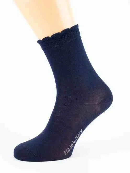 SC Calze 35-40 италиански черни женски памучни чорапи до прасци дамски чорапи от памук — снимка 4