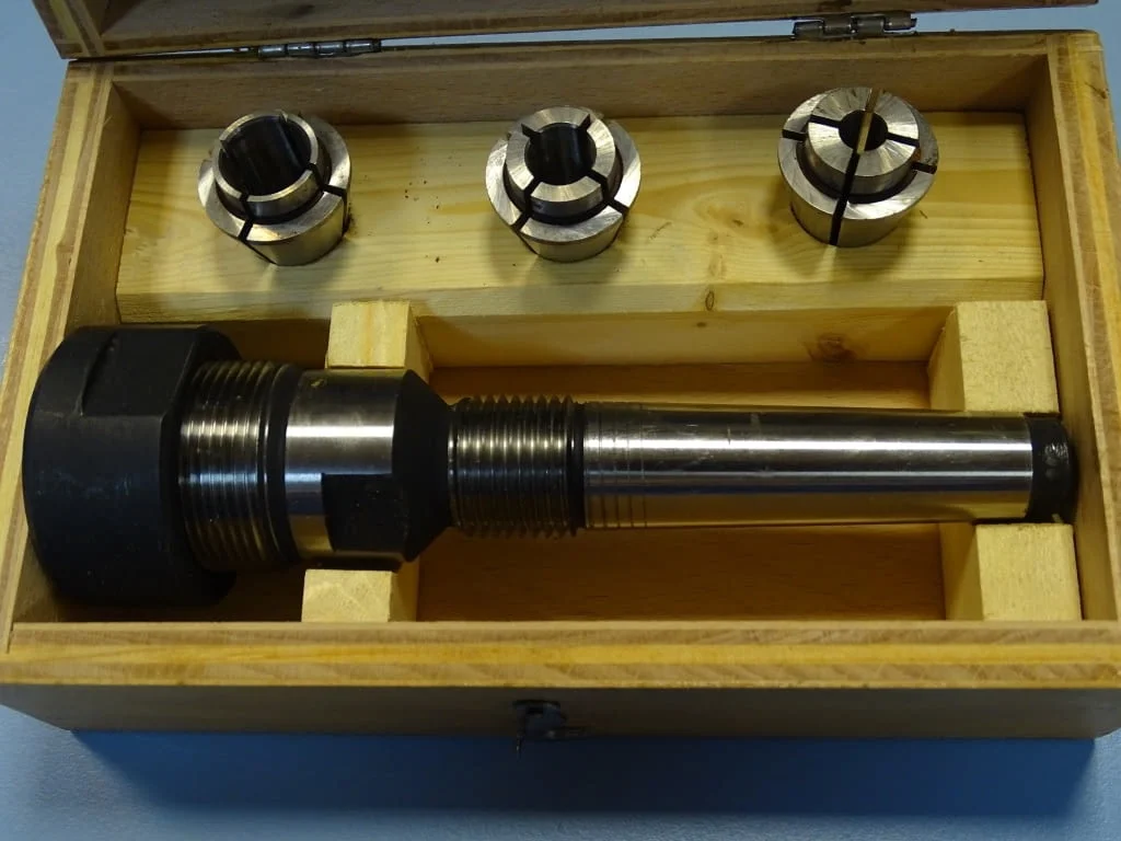 Комплект цангодържач с 3 цанги МК2 ф6.35, 9.5, 12.7mm — снимка 2