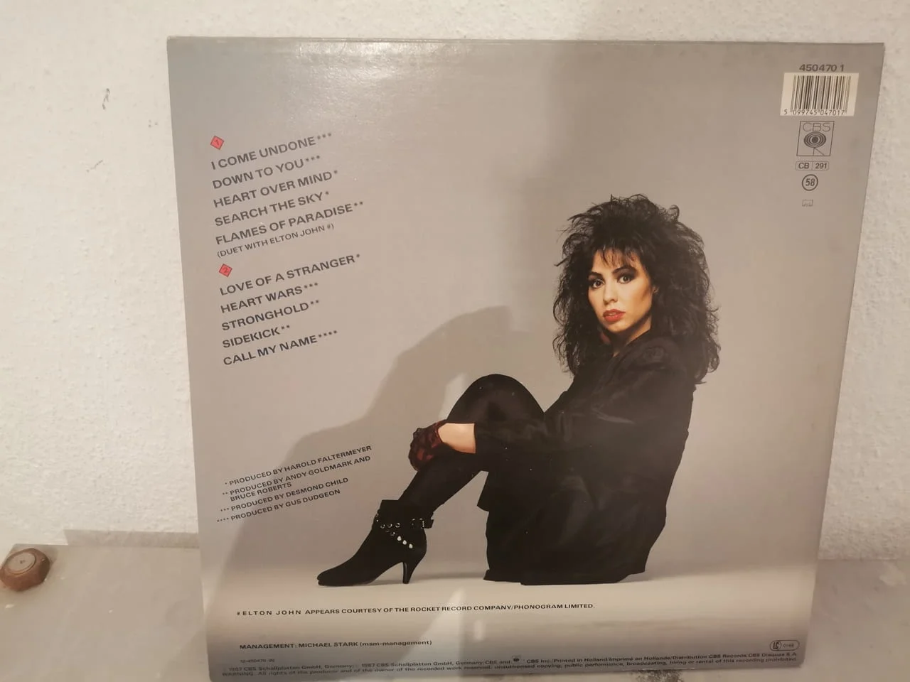 Jennifer Rush - Heart Over Mind LP 1987 — снимка 2