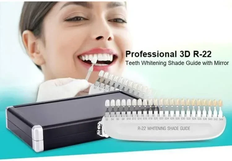 R-22 Clinic Beauty Salon 3D Ръководство за нюанси за избелване на зъби за професионална употреба — снимка 4
