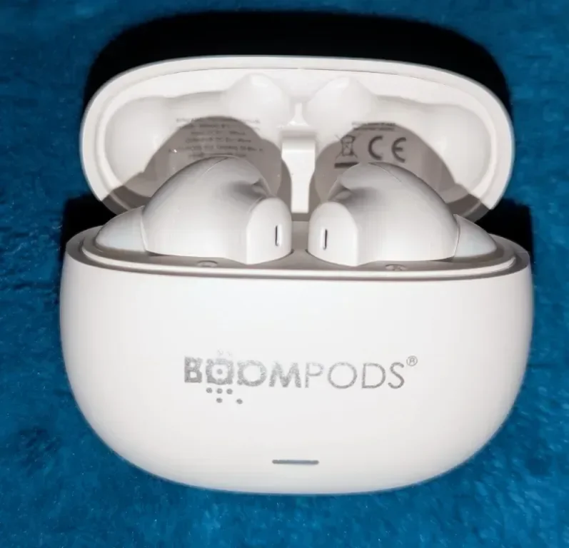 Безжични слушалки Boompods Echobuds ANC с ENC микрофони, IPX4, бели — снимка 8