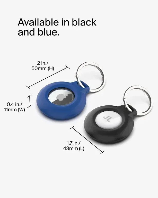 Belkin Водоустойчив Apple AirTag Secure Holder с ключодържател, черен, 4 броя — снимка 4