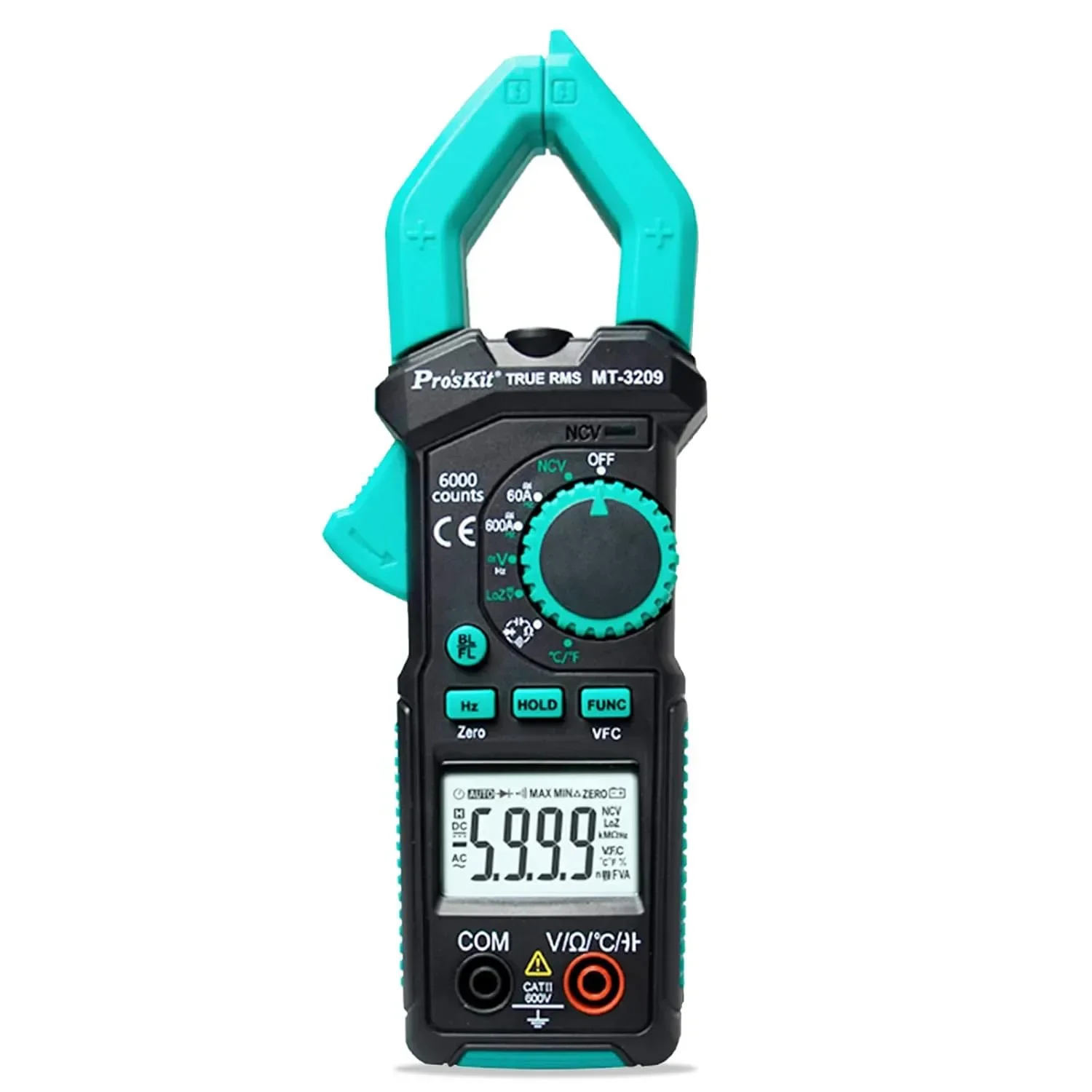 Pro'sKit MT-3209 дигитален клещови мултиметър AC/DC True RMS