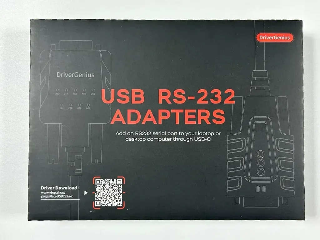 DriverGenius USB232A-E-C | USB-C към сериен/RS232 (DB9) адаптер,Windows 11,macOS 15 (пакет от 2 бр) — снимка 9