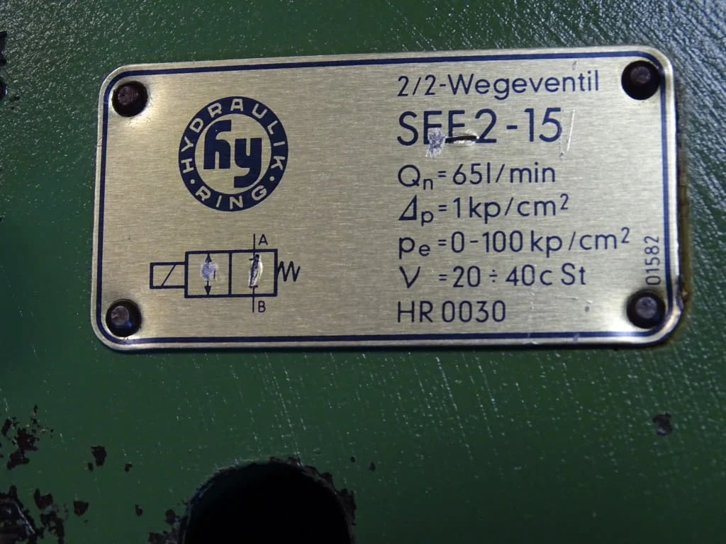 Хидравличен разпределител Hydraulik Ring SFE2-15 directional valve 24VDC — снимка 4