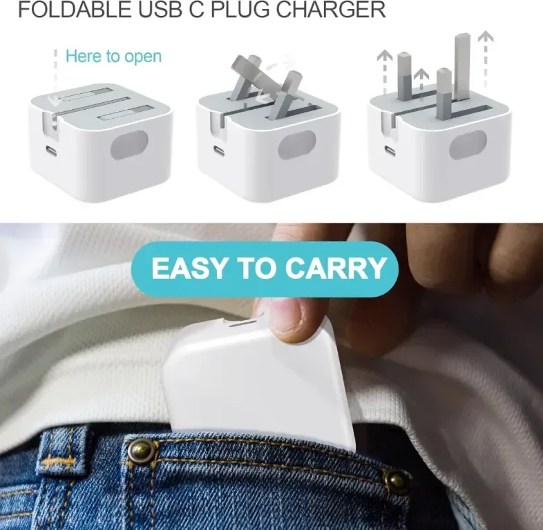 Зарядно устройство SPEPY 20W USB C, щепсел за бързо зареждане — снимка 2