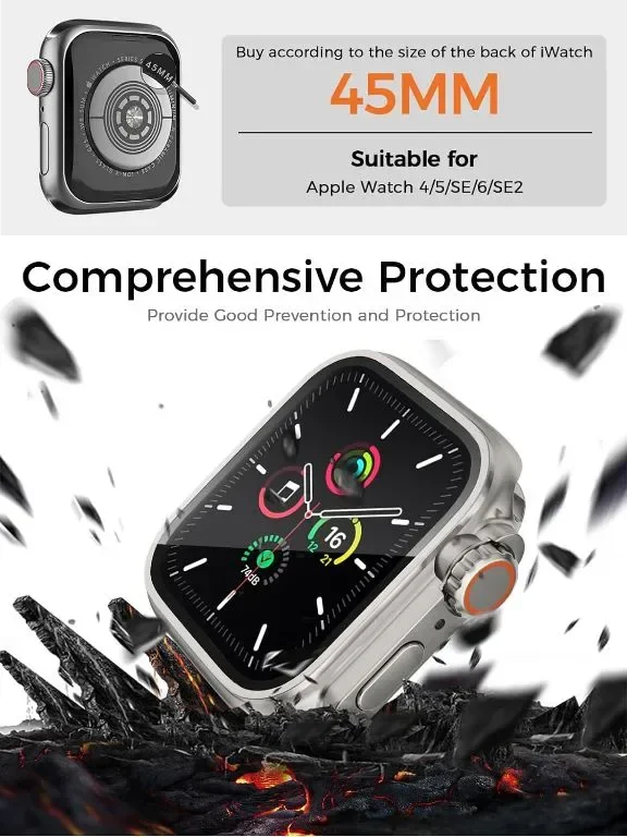 Jessonly 2 броя Защитни калъфи за Apple Watch Series 9/8/7, 45 mm — снимка 2