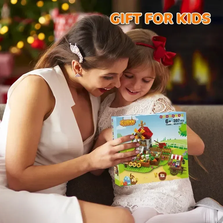 HOGOKIDS Комплект за изграждане на Великденска ферма, 397 части — снимка 8