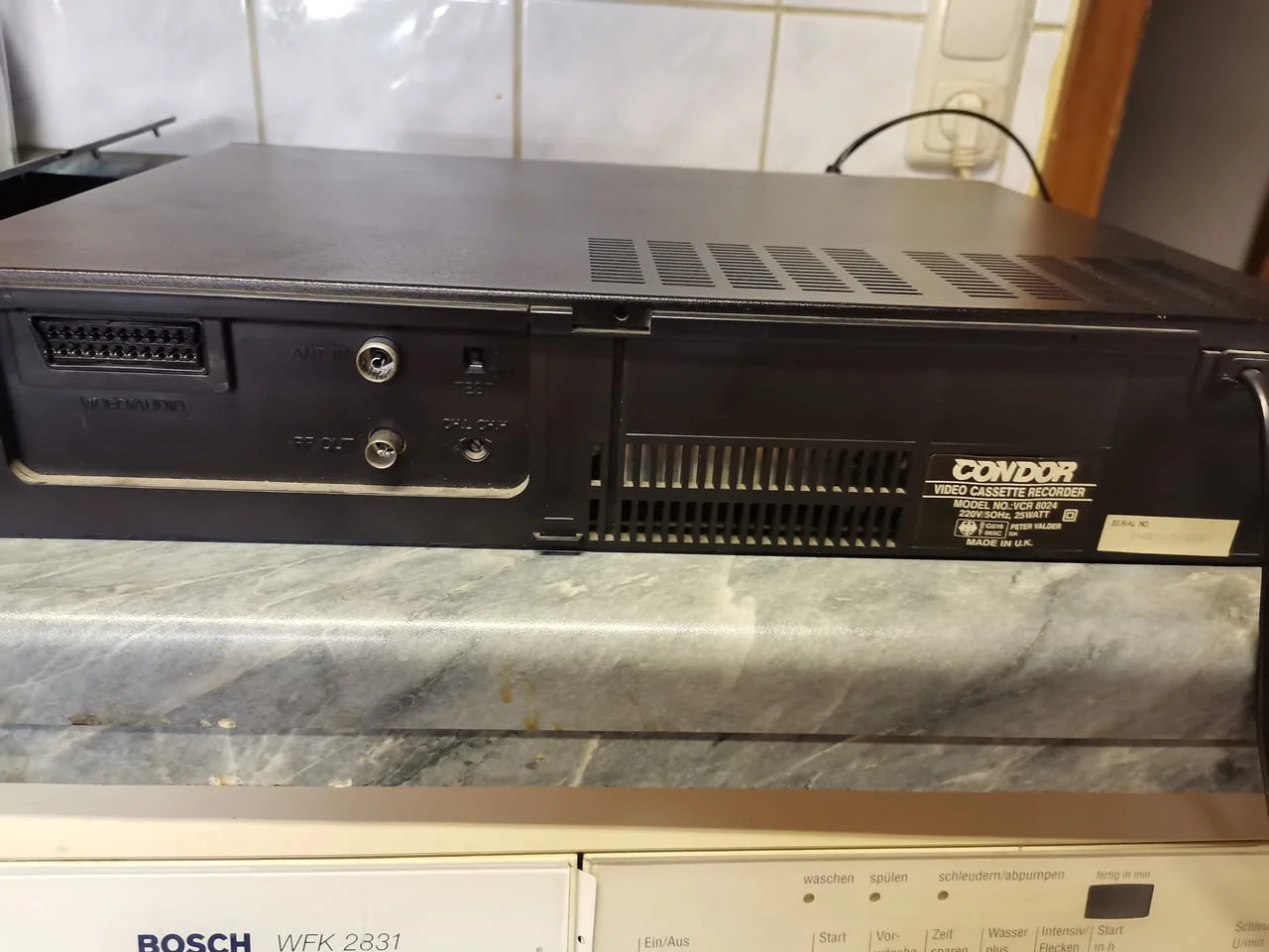 CONDOR VCR 8024 Video VHS Recorder Player — снимка 6