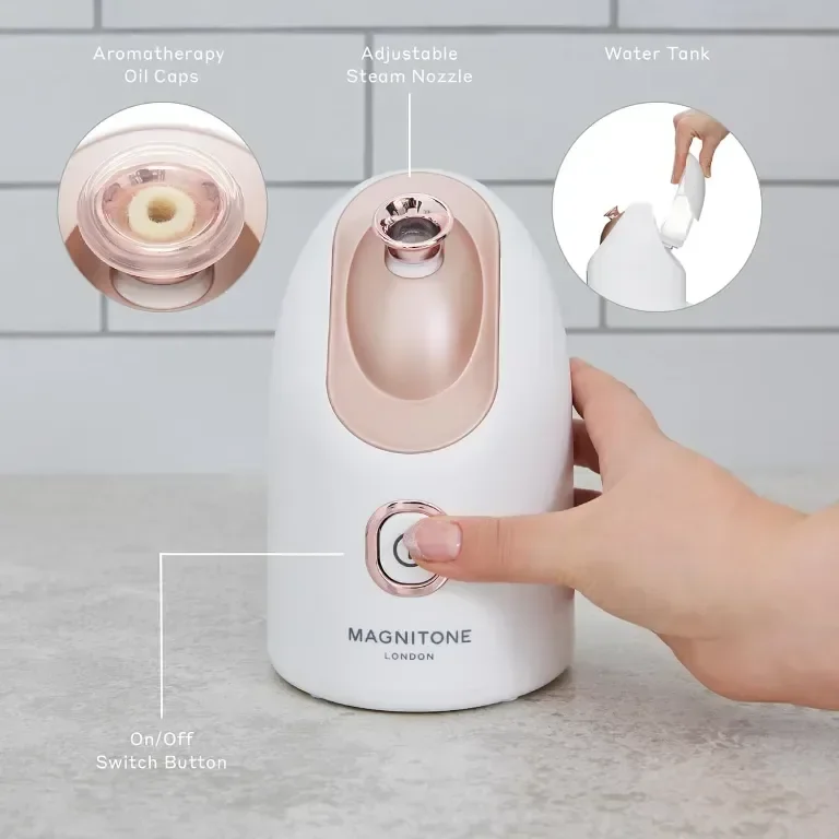 MAGNITONE SteamAhead2 Хидратиращ нано уред за лице с пара за домашно спа — снимка 4