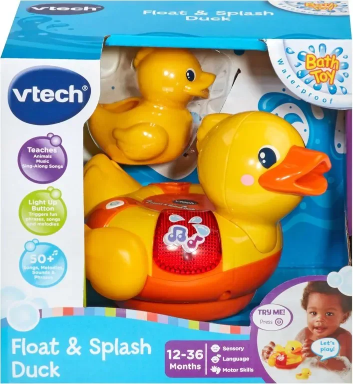 VTech Пате сензорна играчка за вана със светлини и музика за малки деца — снимка 5
