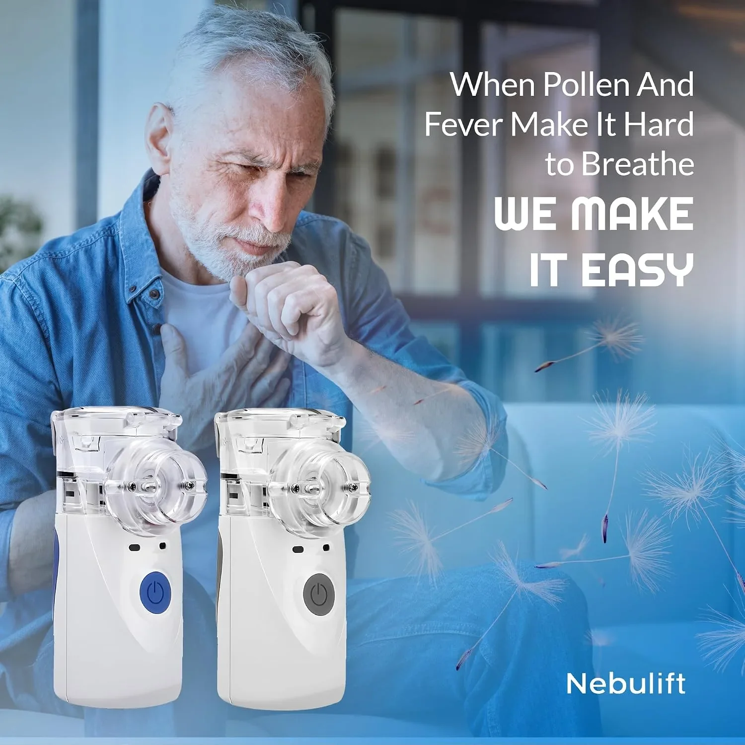 NEBULIFT преносим инхалатор (небулизатор) за възрастни и деца — снимка 2