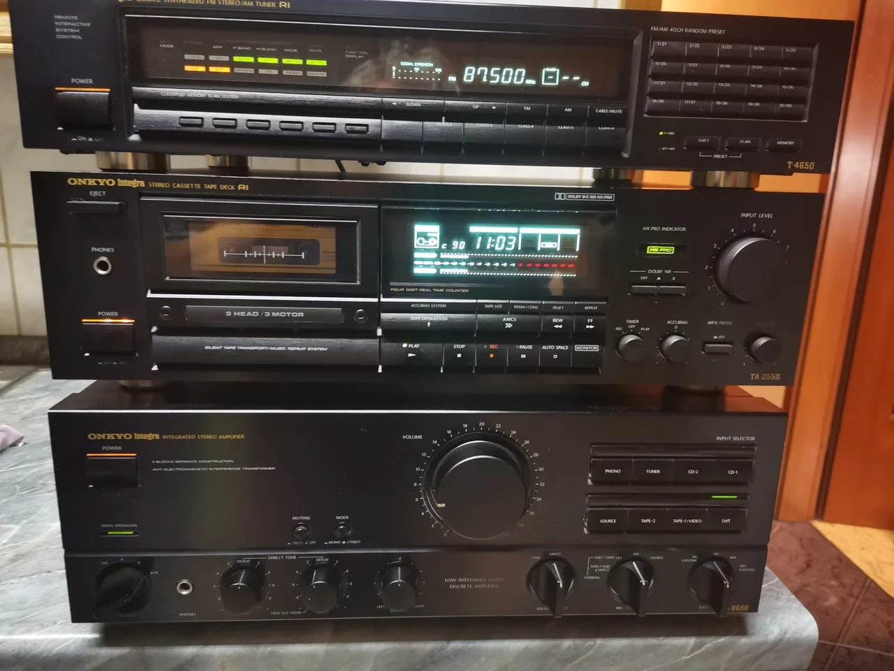 Onkyo Integra A 8650, TA 2550, T 4650
