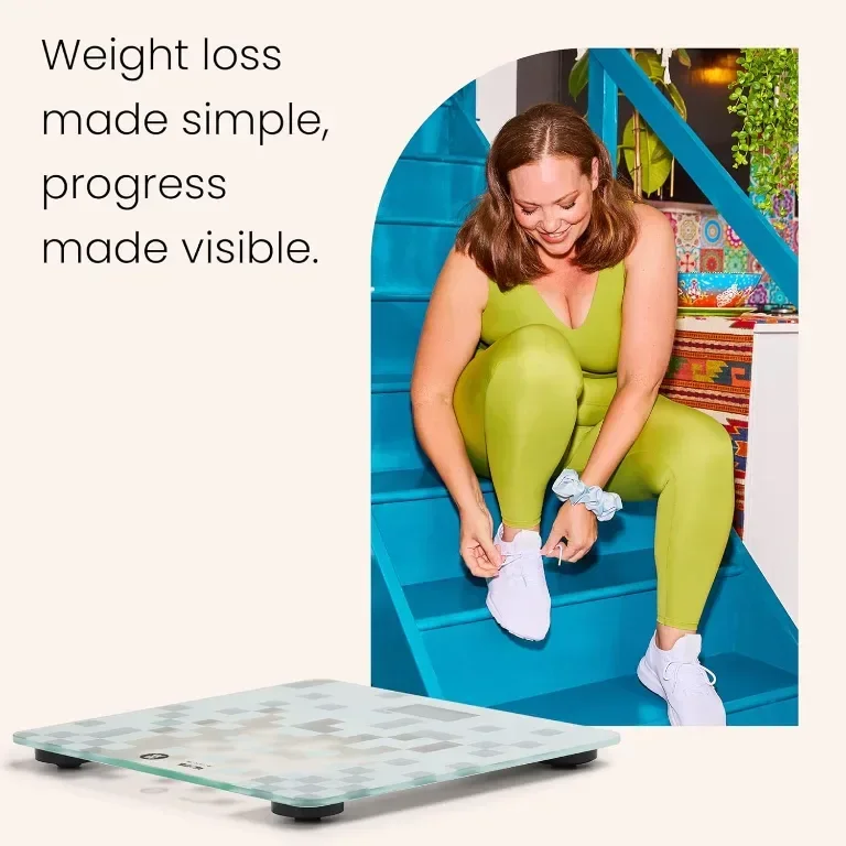 WeightWatchers от Tanita HD-380WW – Стилна дигитална везна за баня, капацитет 150 кг — снимка 4