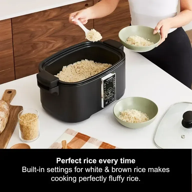 Мултифункционален мултикукър Morphy Richards 10 в 1,6,5 л,1350 W,черен — снимка 5