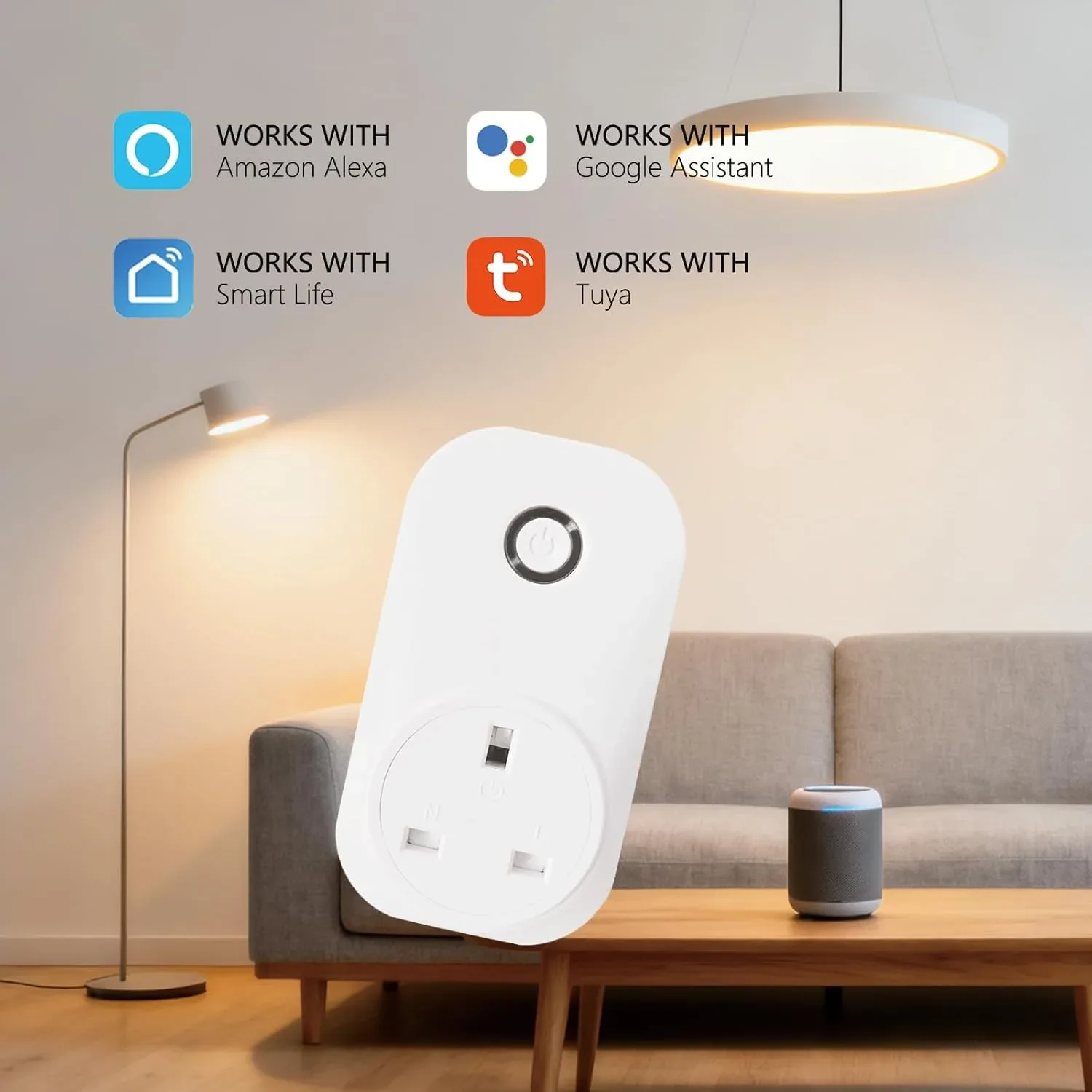 Смарт димер контакт WiFi, Tuya Smart Life, Alexa, Google Home, за LED и халогенни лампи — снимка 3