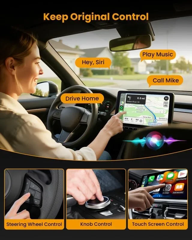 BANKKY безжичен CarPlay адаптер за iPhone (dongle), поддръжка за iOS 10+ — снимка 7