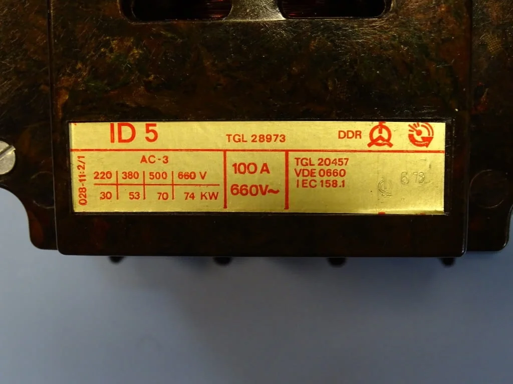 Контактор DDR VEB ID5 contactor TGLA 660V — снимка 4